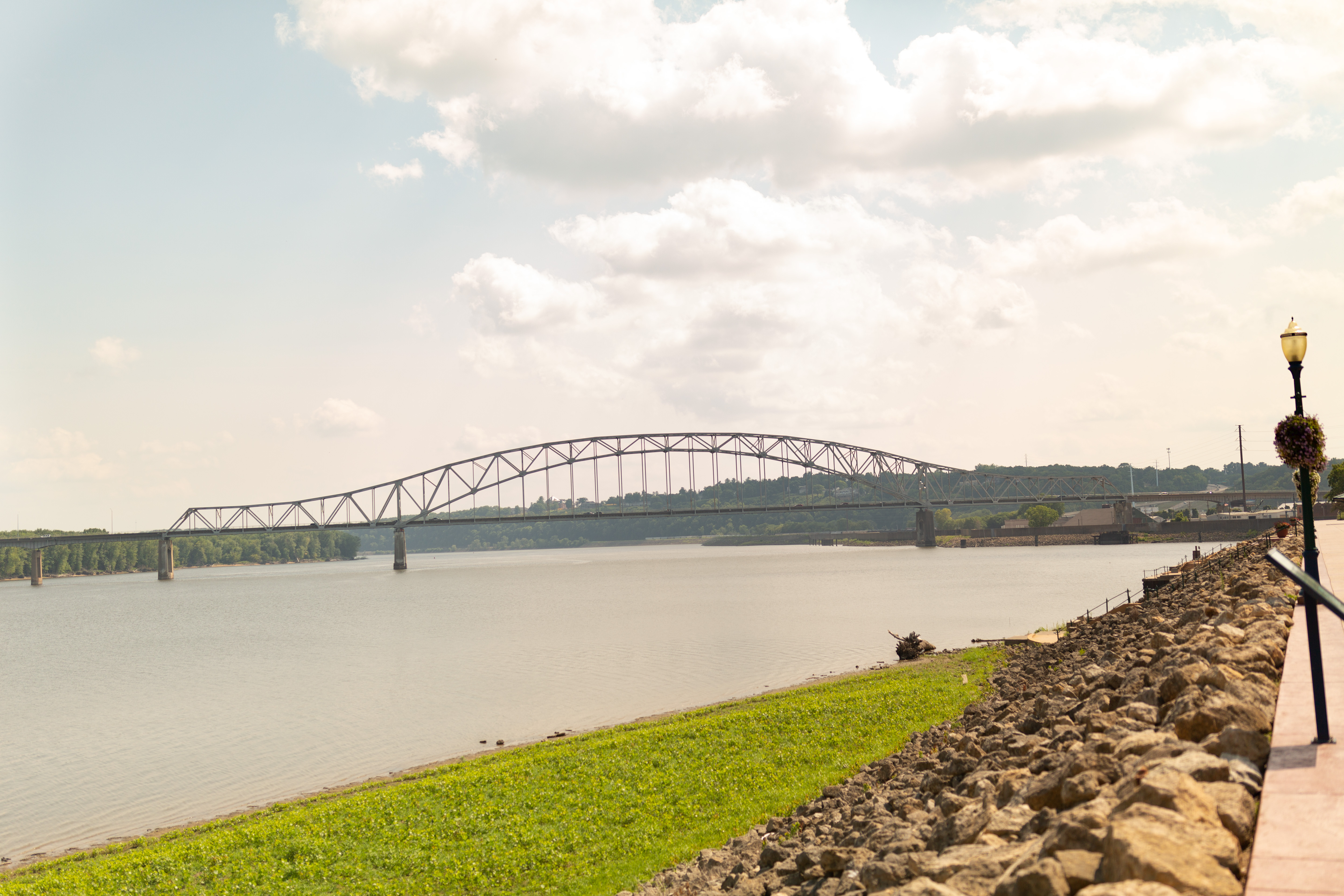 Dubuque bridge over Mississippi River