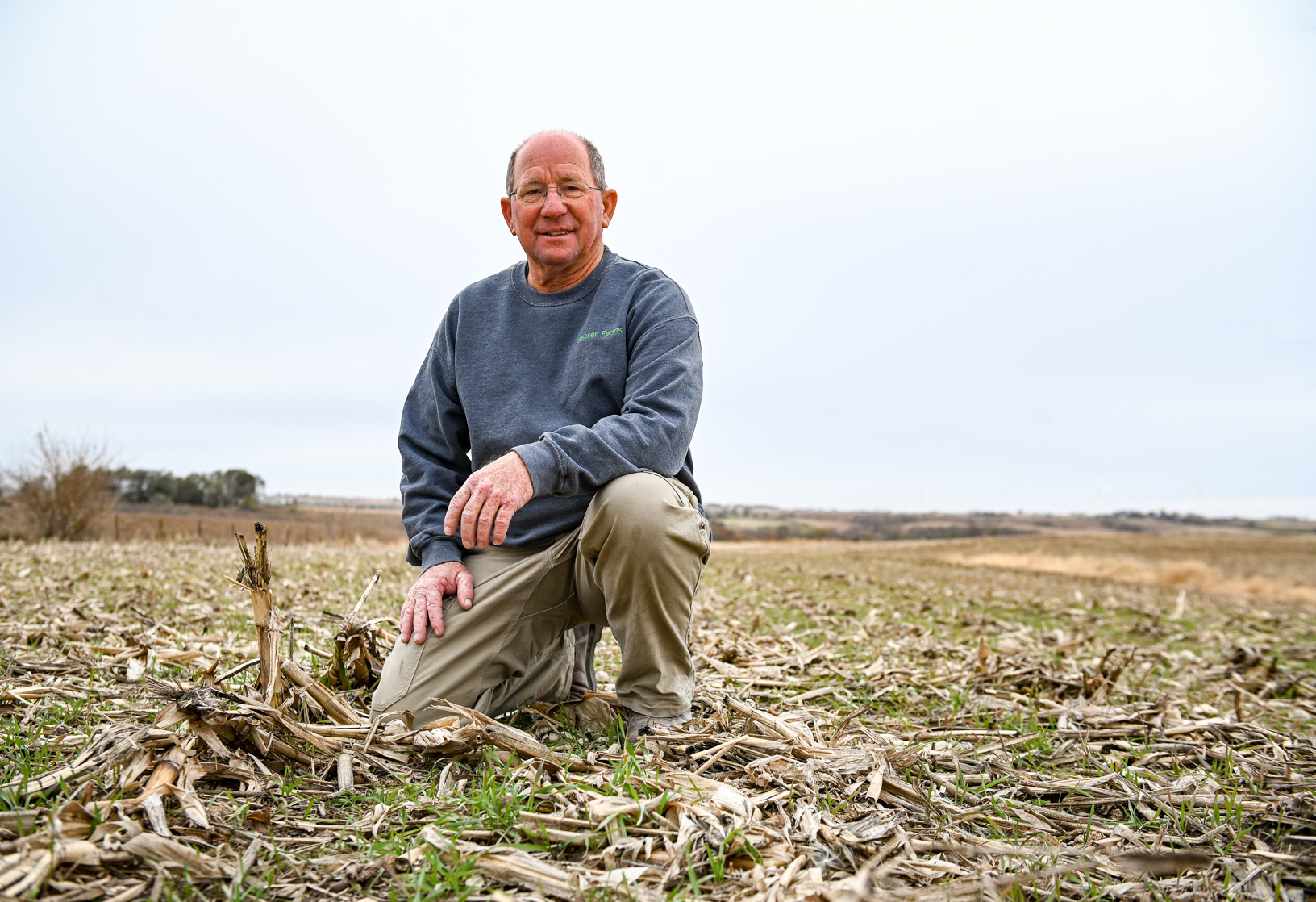 Ray Gaesser in his field. 