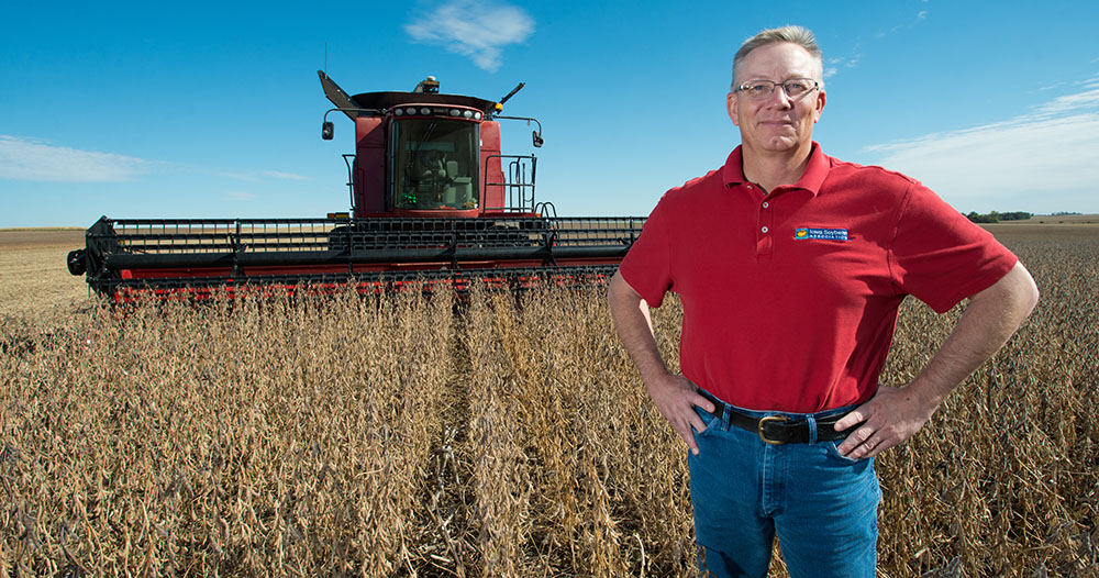 Tom Oswald of Cleghorn was re-elected to the United Soy