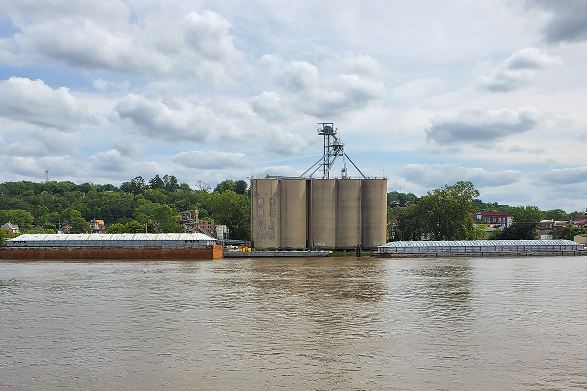 Mississippi River Grain Loading Area