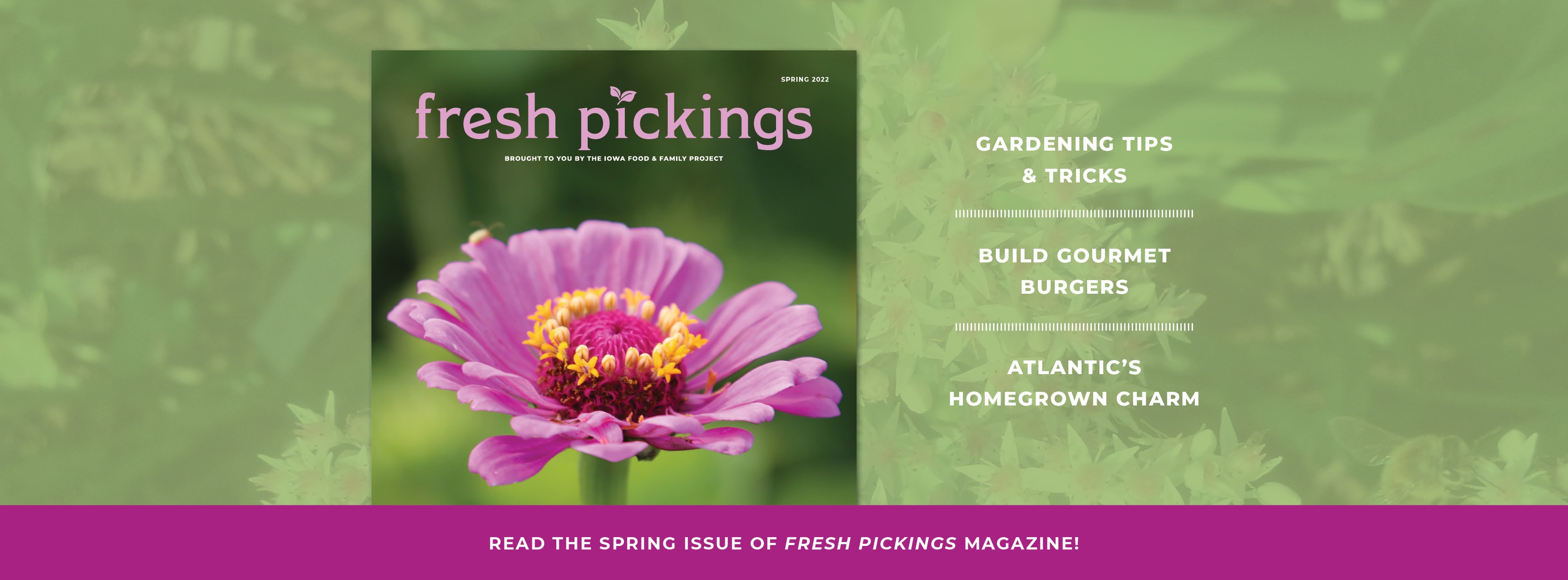 Cover art for the Fresh Pickings Magazine