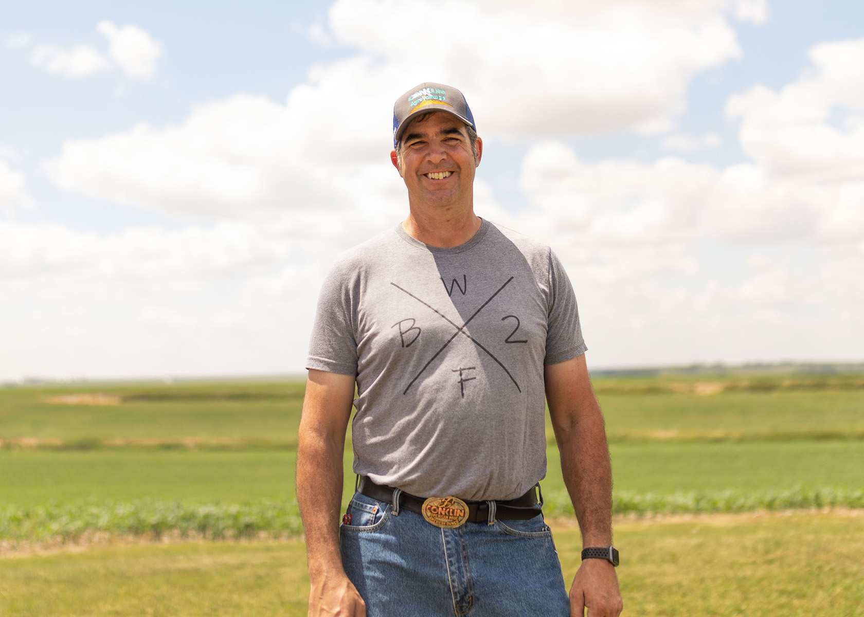 Farmer in west central Iowa