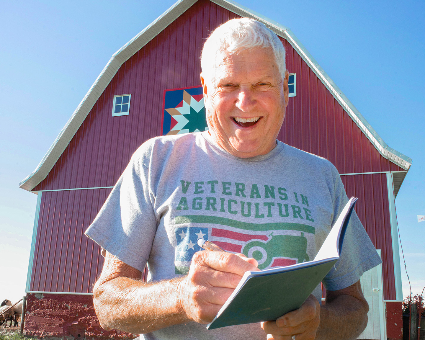 ISA farmer-member on his farm