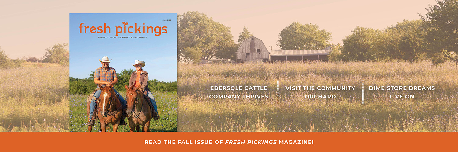Cover of Fresh Pickings magazine feature two horse ride