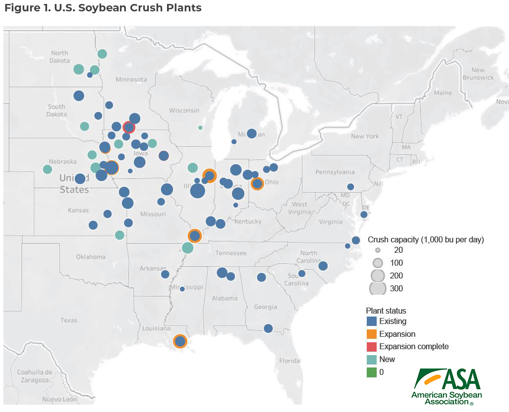 Soybean crush plants