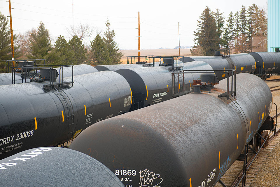 Biofuel on railway