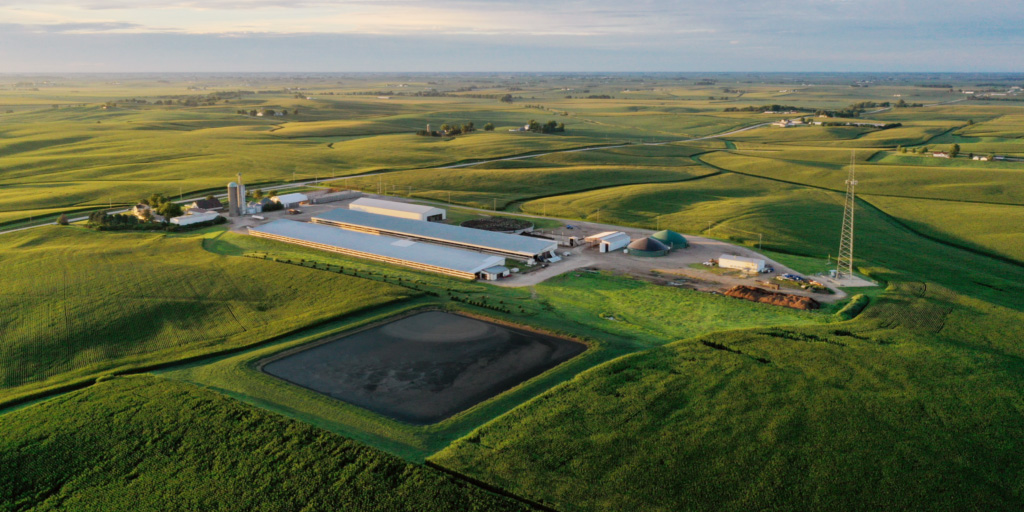 Anaerobic digester from the air