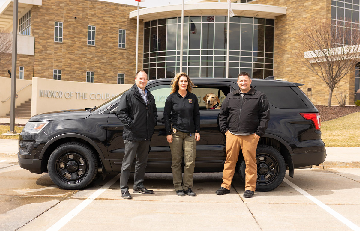 Iowa law enforcement with soy-based tires