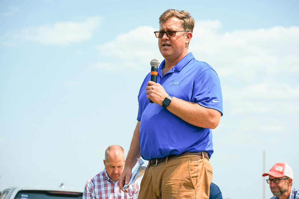Sean McMahon Speaking Iowa Agriculture Water Alliance Event
