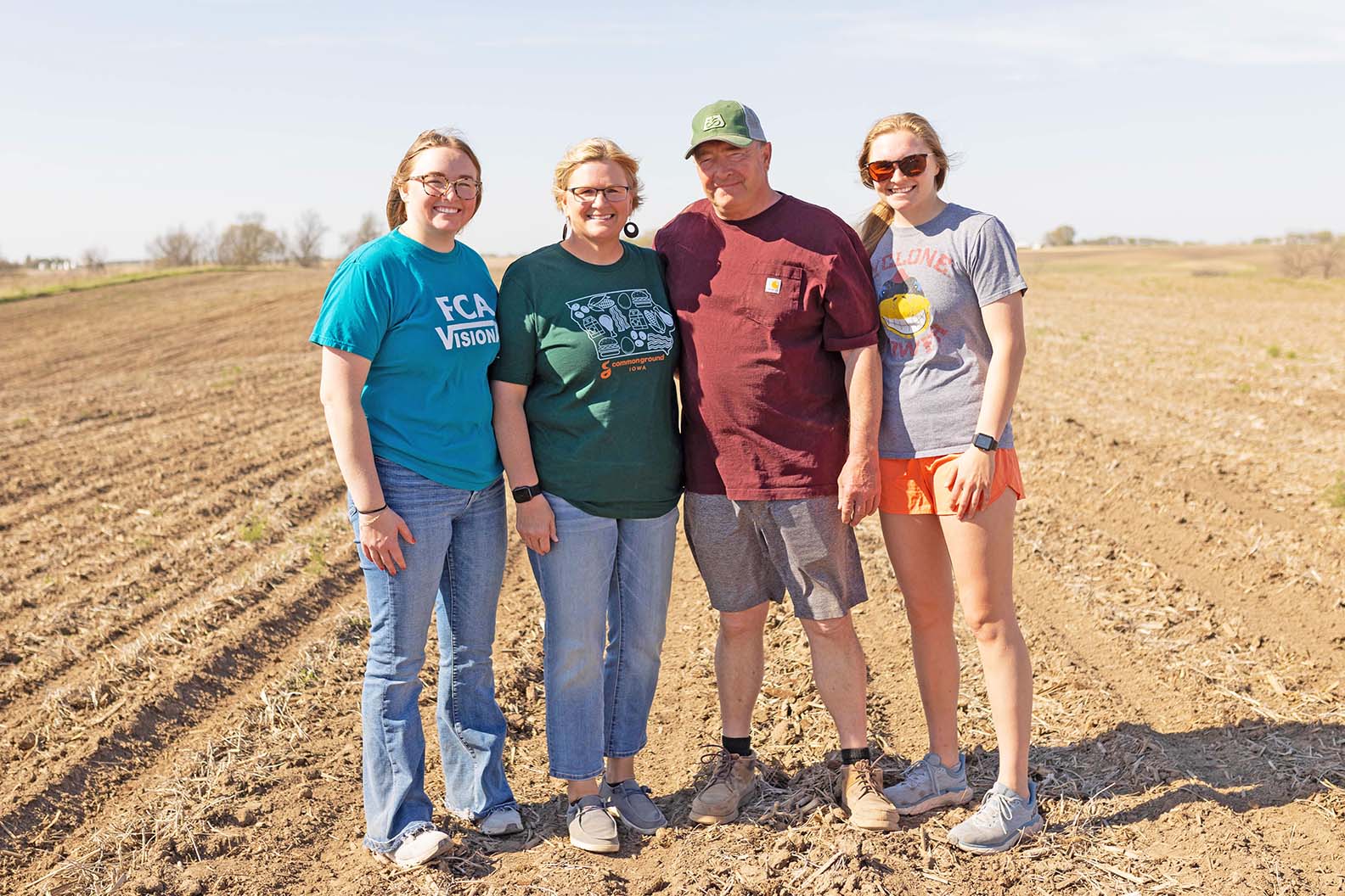 Farming family in Iowa