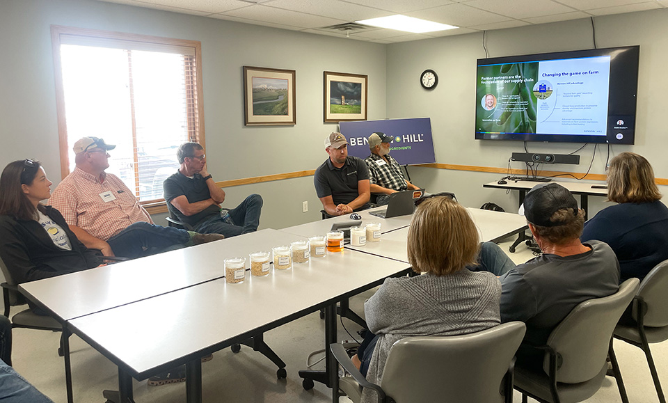 Iowa farmers with Dustin Brucker