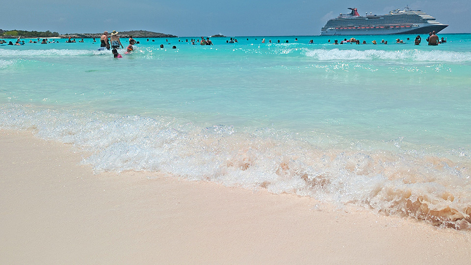 Crowded beach