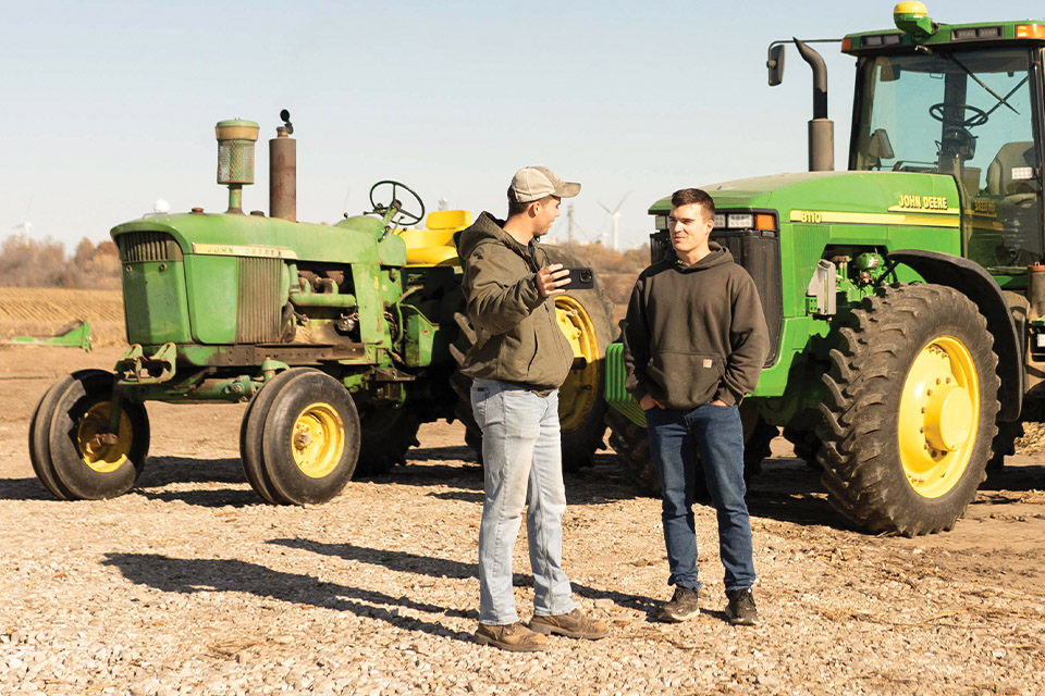 Two brothers who started farming