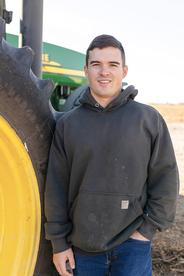 Farmer with tractor