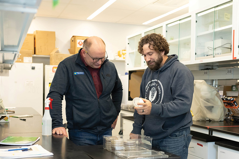 Soybean research at Iowa State University