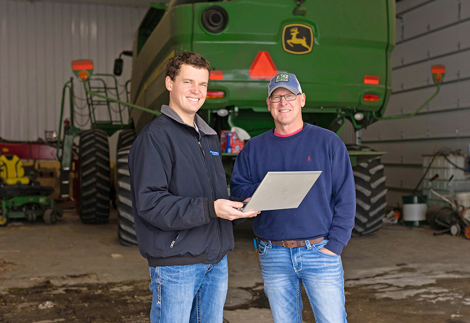 Farmer and Conservation Agronomist