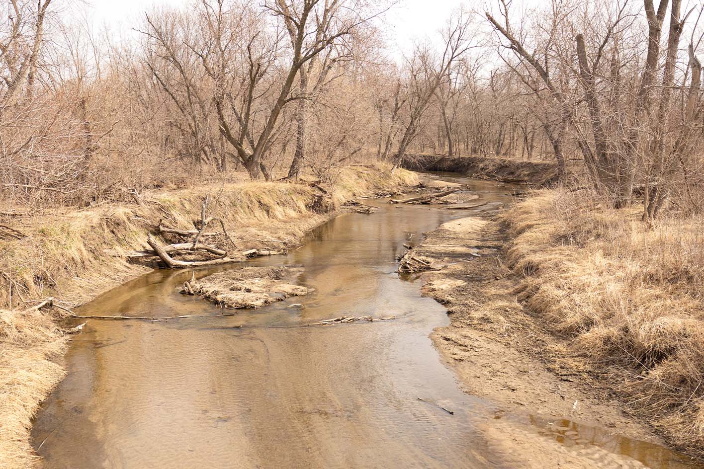 Almost dry creek