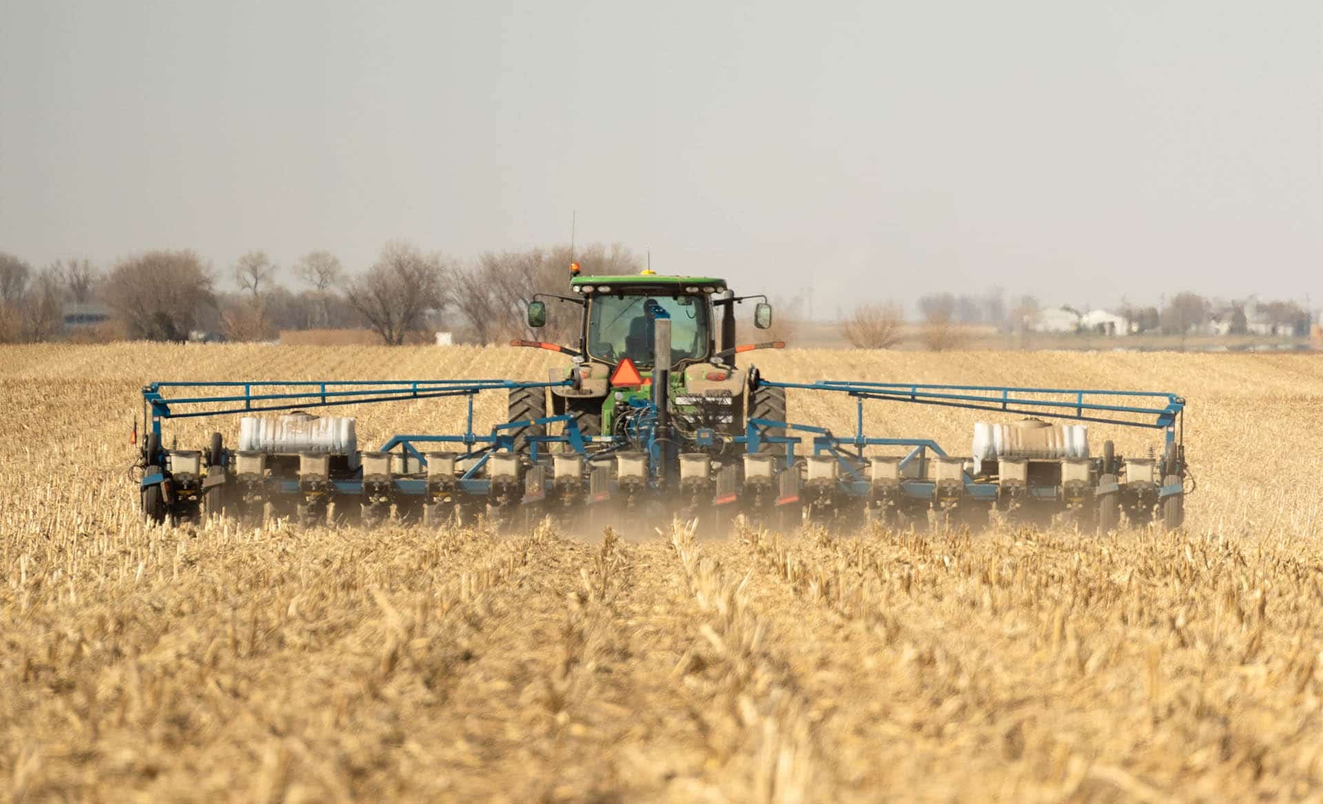 Kinze planter in field