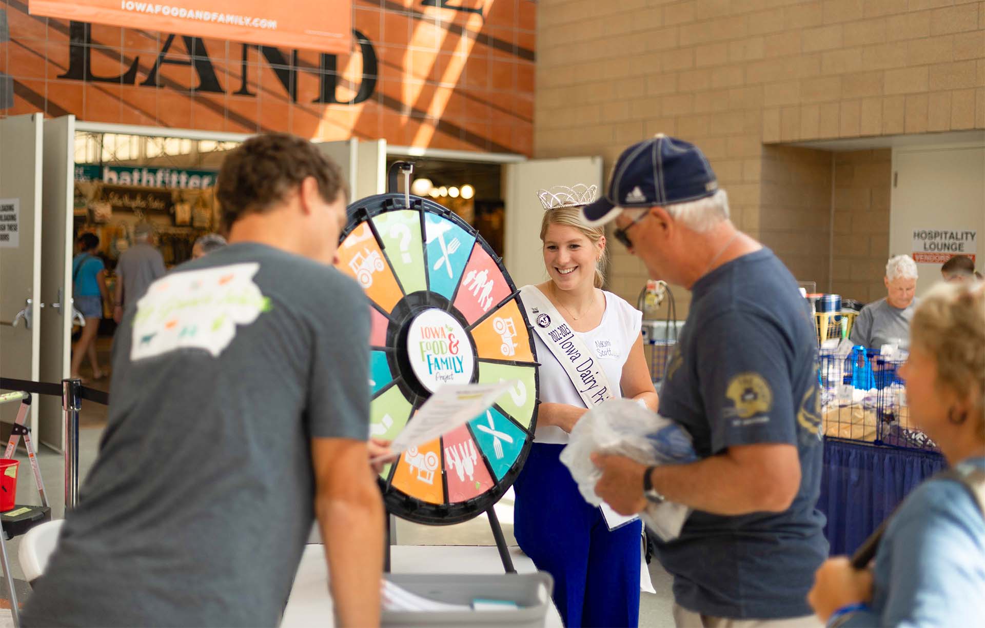 Volunteers at the Iowa State Fair