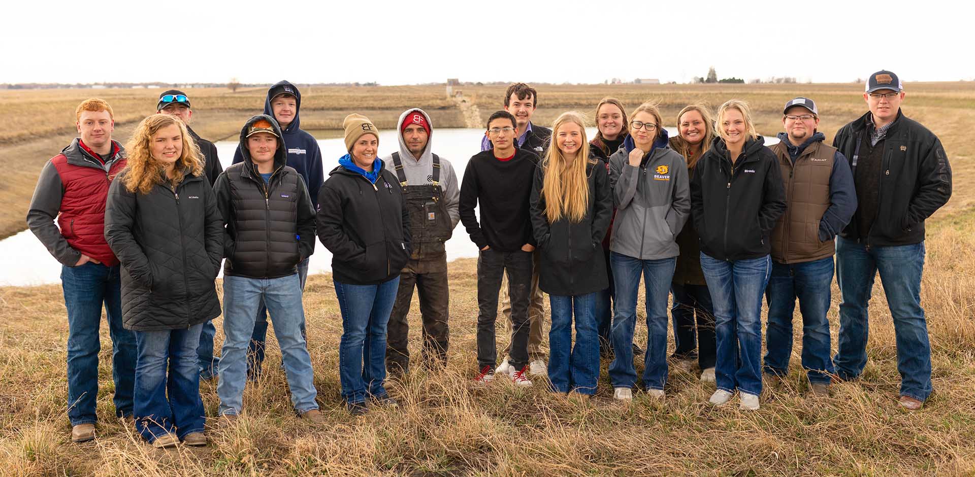Soy Squad Participants College students on Iowa farm
