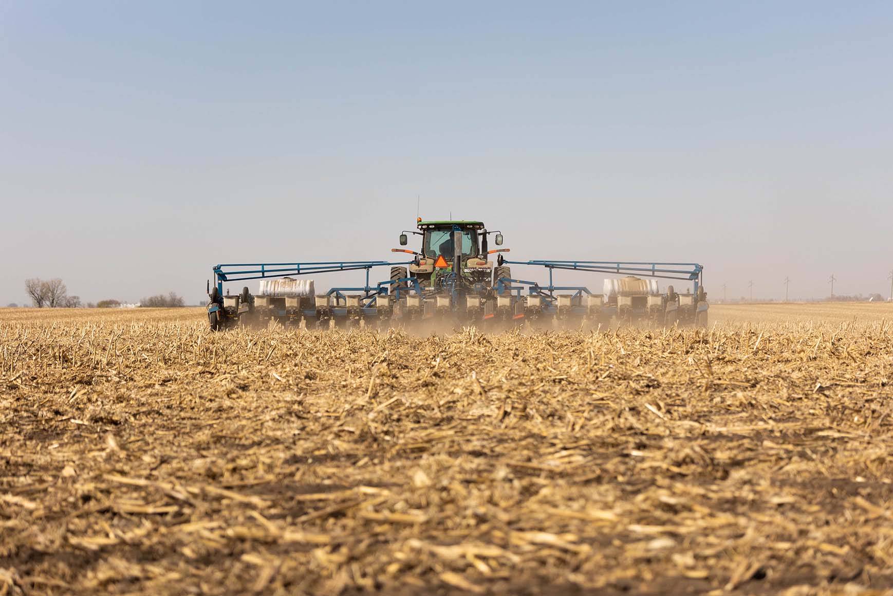 Planter in the field
