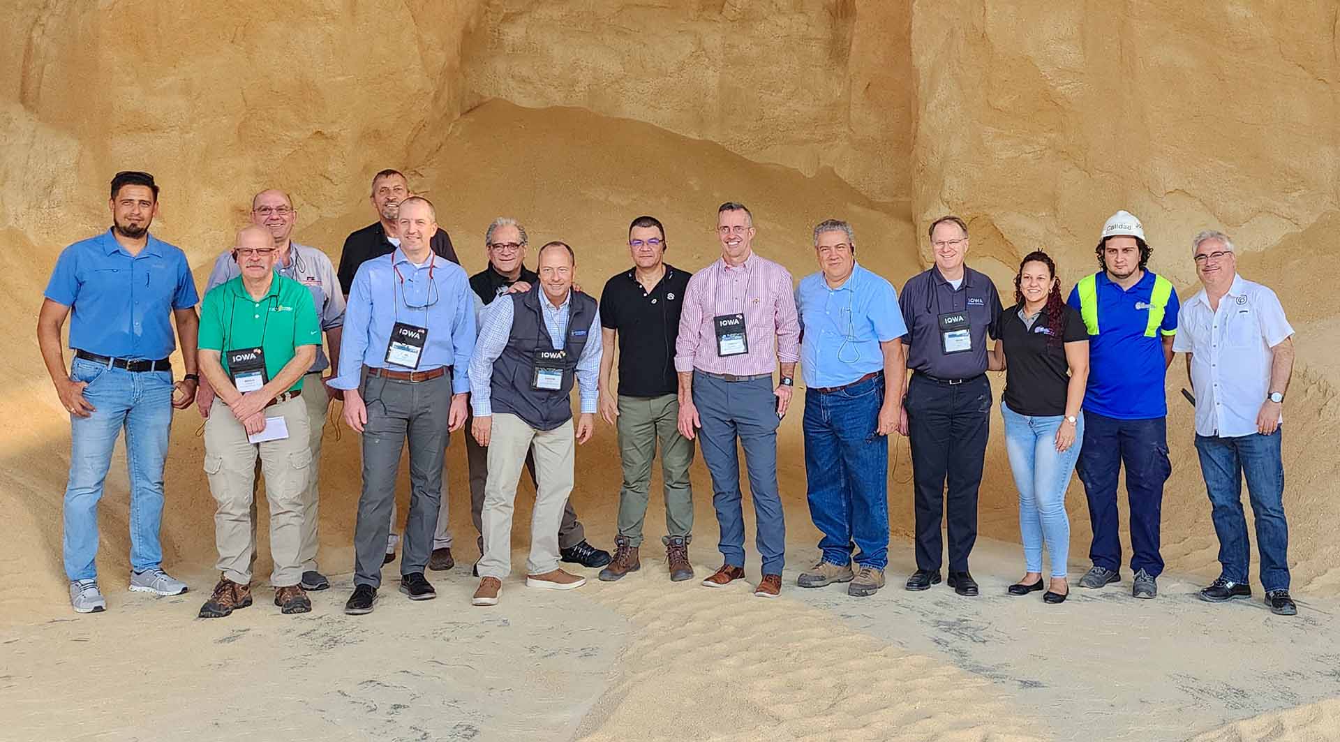 Soybean meal pile at Grupo Pig