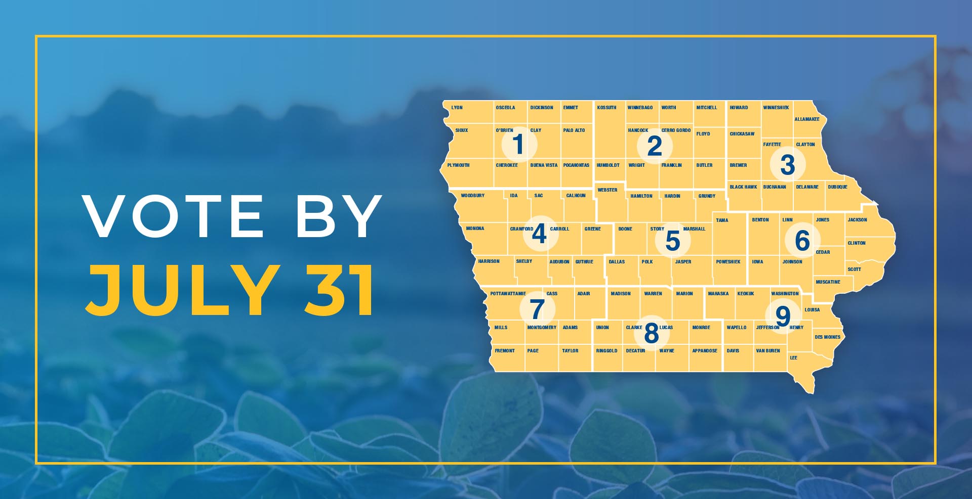 Map of Iowa