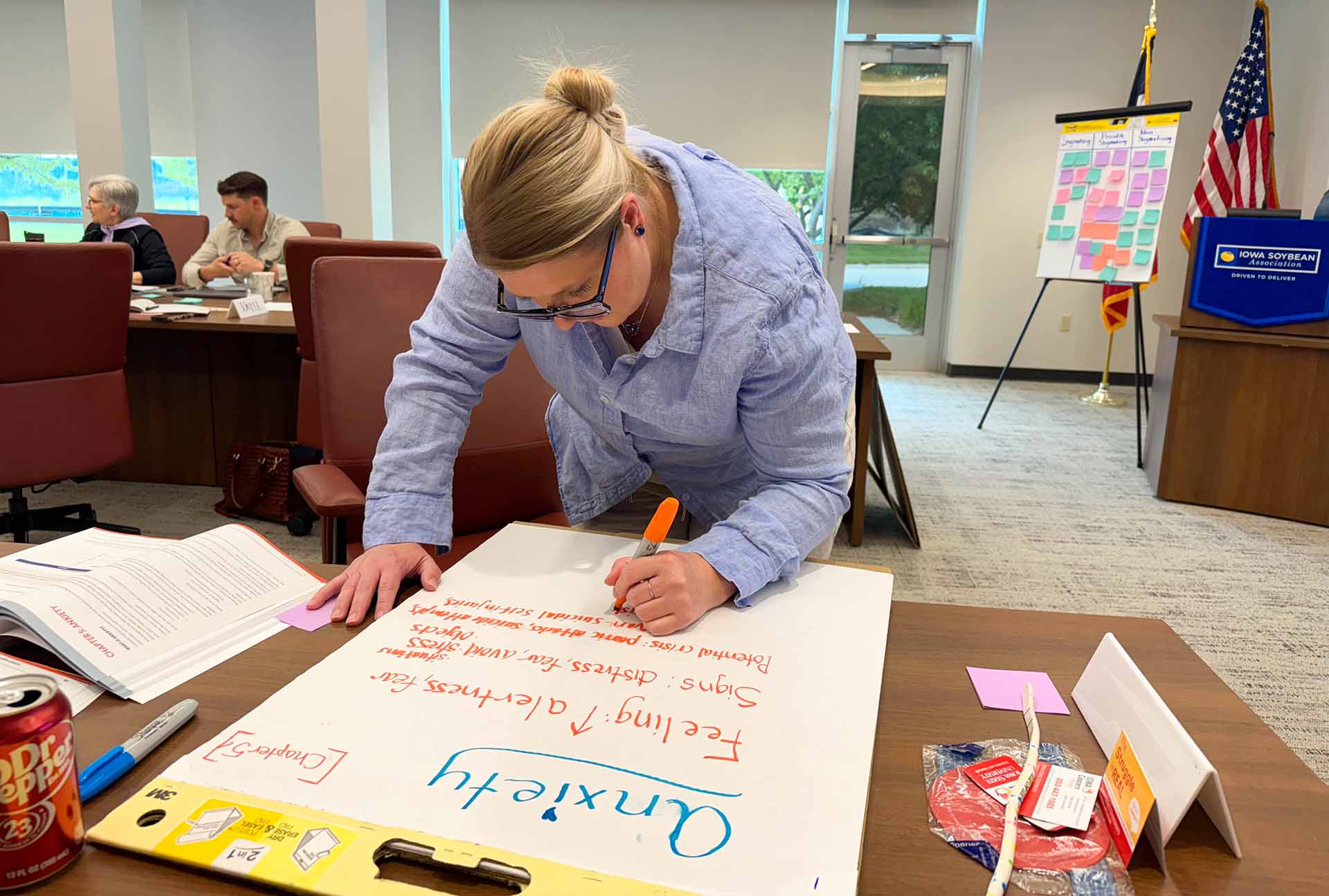 Susan Langman participating in activity