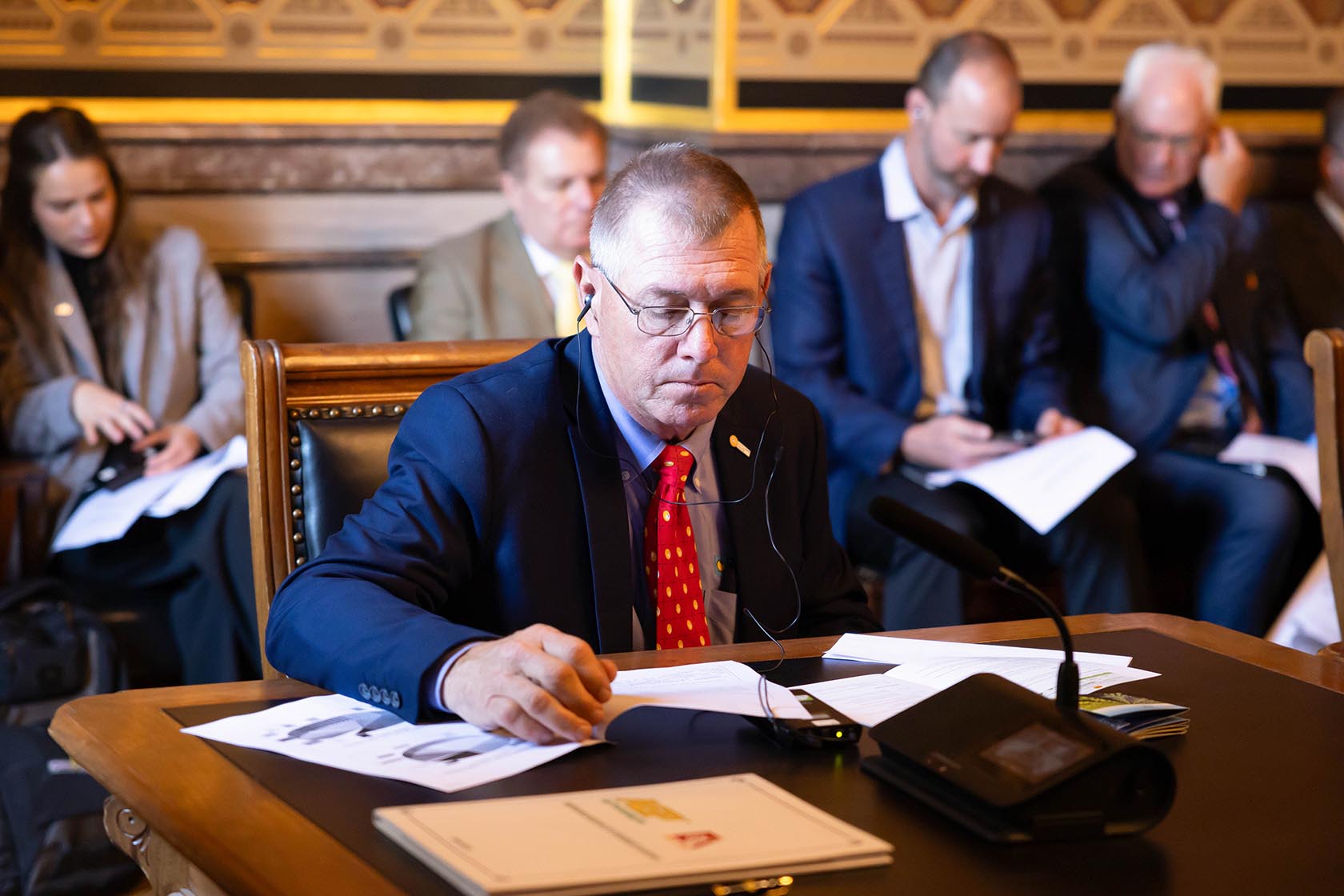 Randy Miller Meeting With Vietnam Delegation Iowa soybean farmer meeting with trade delegation