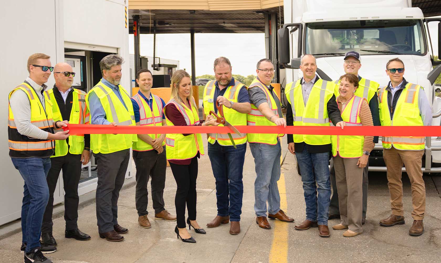 B99 Pump Ribbon Cutting New biodiesel pump grand opening
