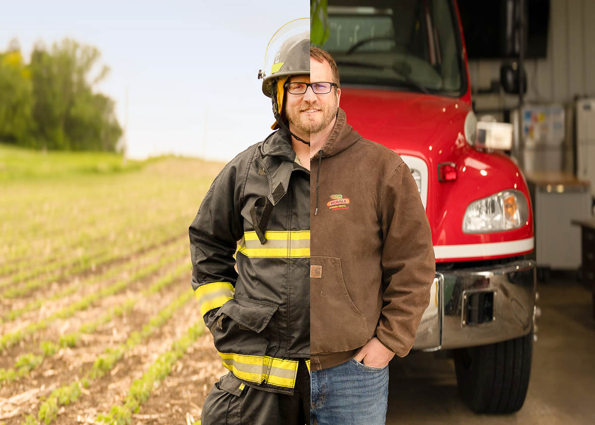 Farmer and volunteer firefighter