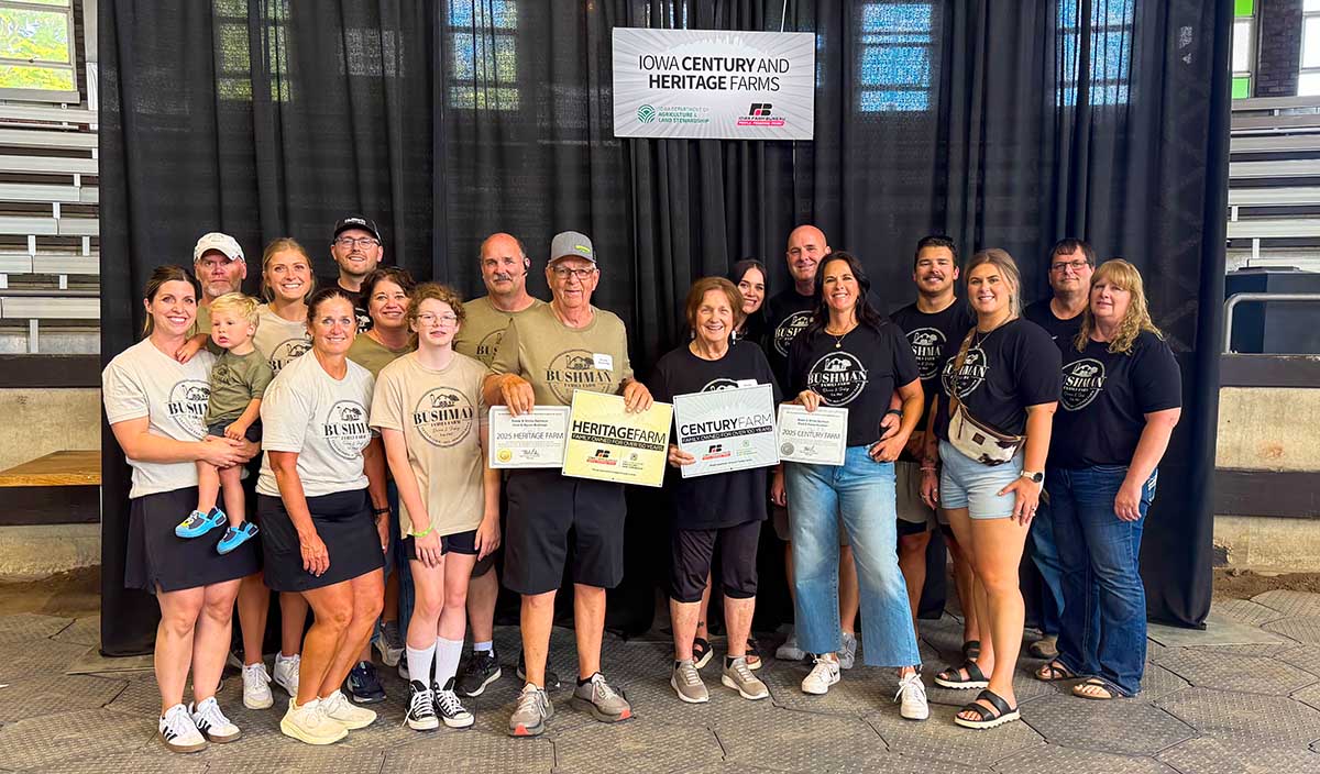 Bushman family honored at Iowa State Fair
