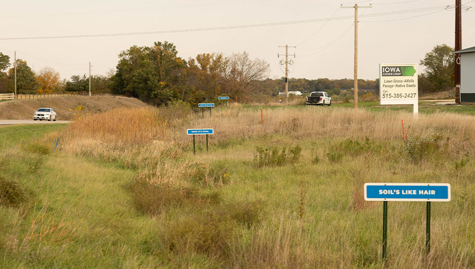 Completed Conservation Signage Burma Shave style signs installed along highway