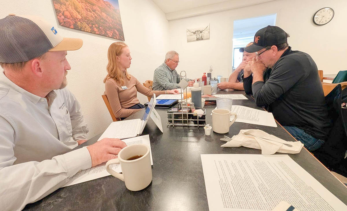 Farmer gather to provide policy input.