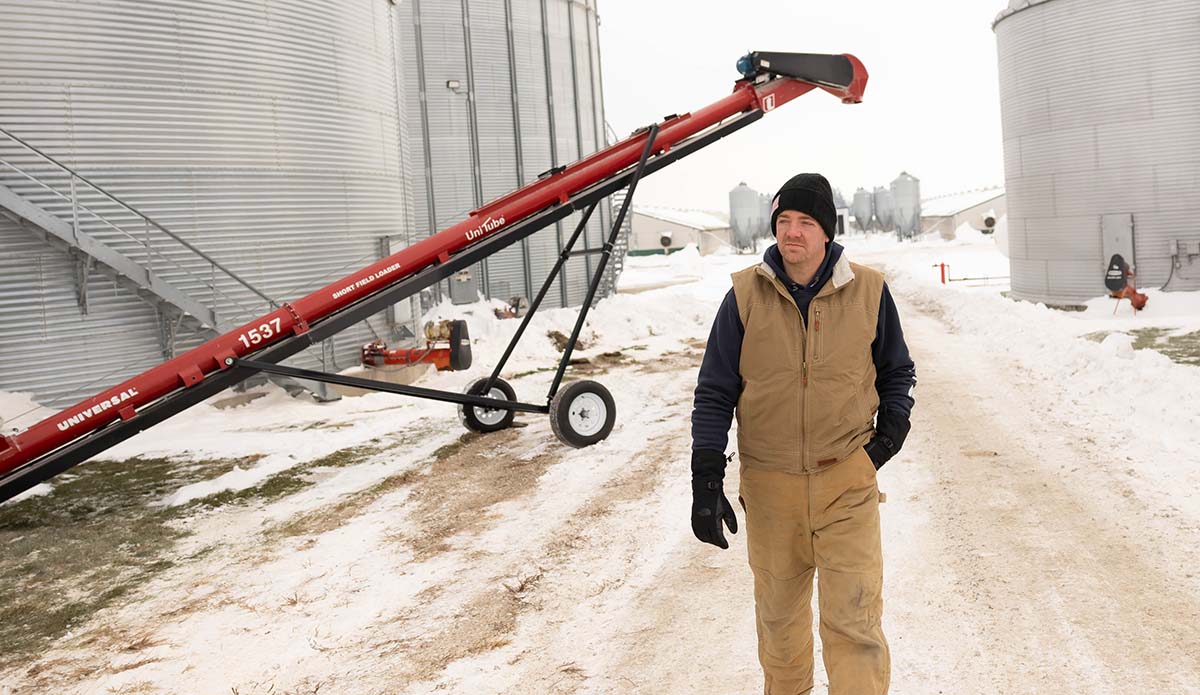Farmer near New Providence, Iowa