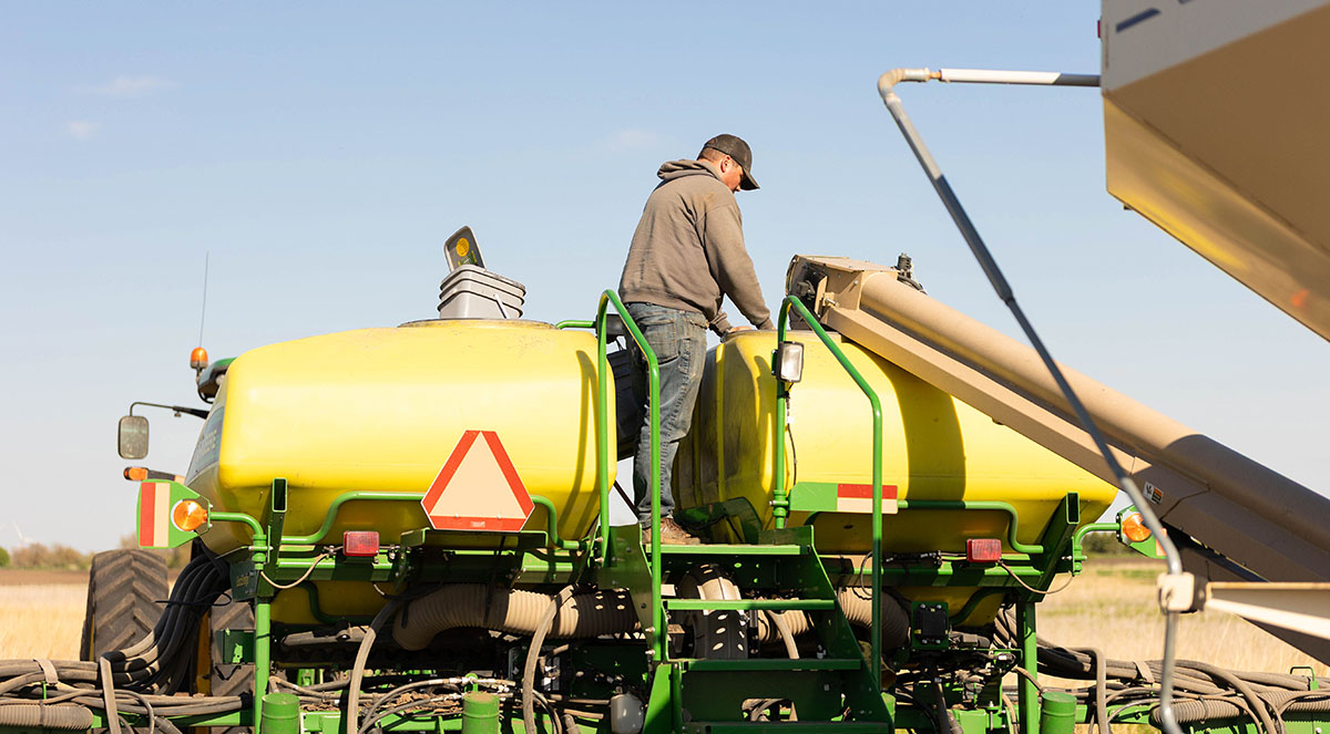 Loading up planters with seed