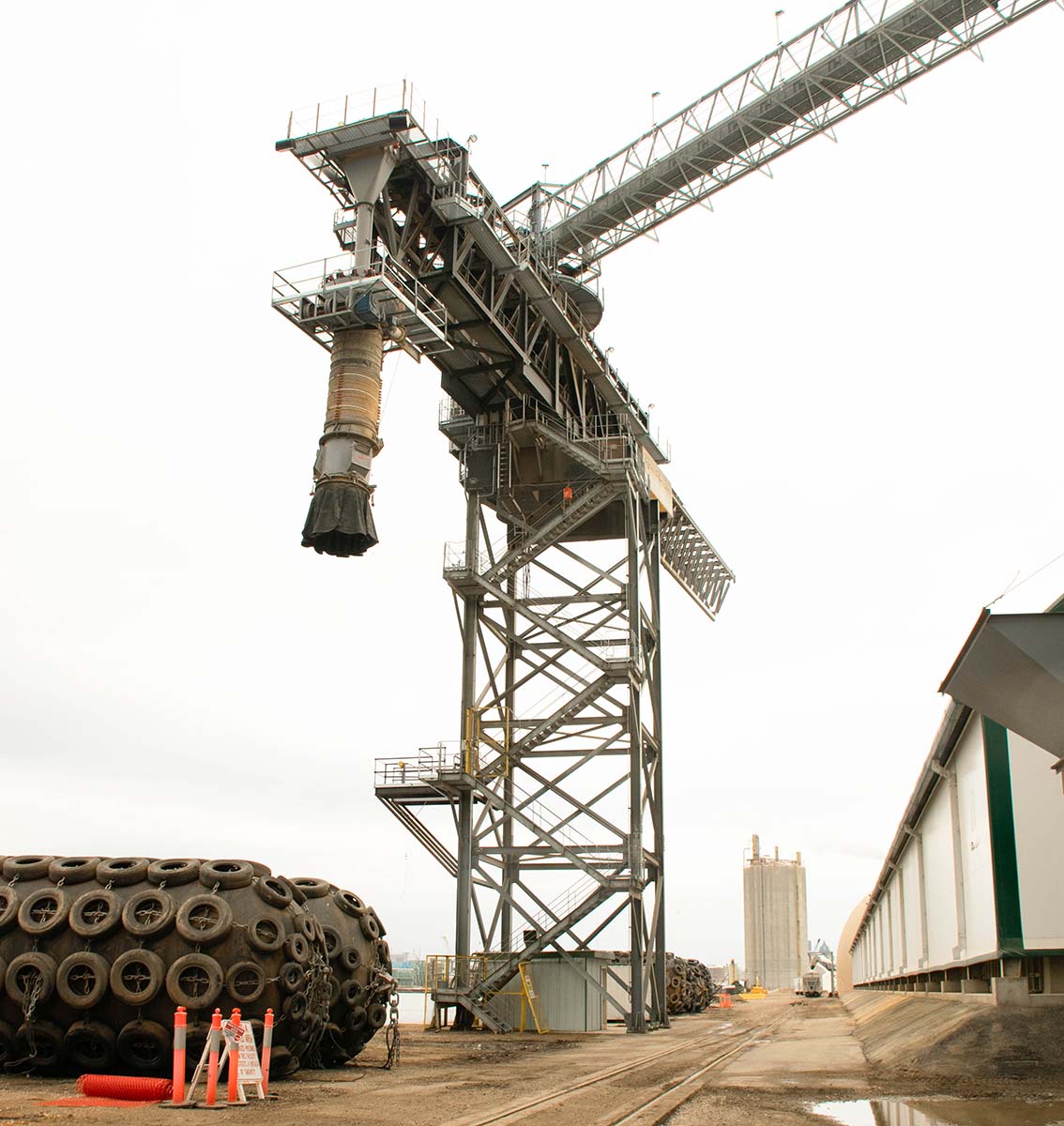 Grain infrastructure at port in Midwest