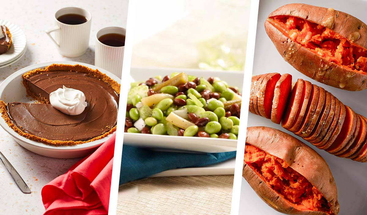 Several dishes that include soy-based ingredients