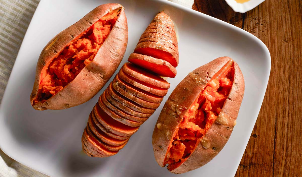 Sweet Potatoes cooked with butter added