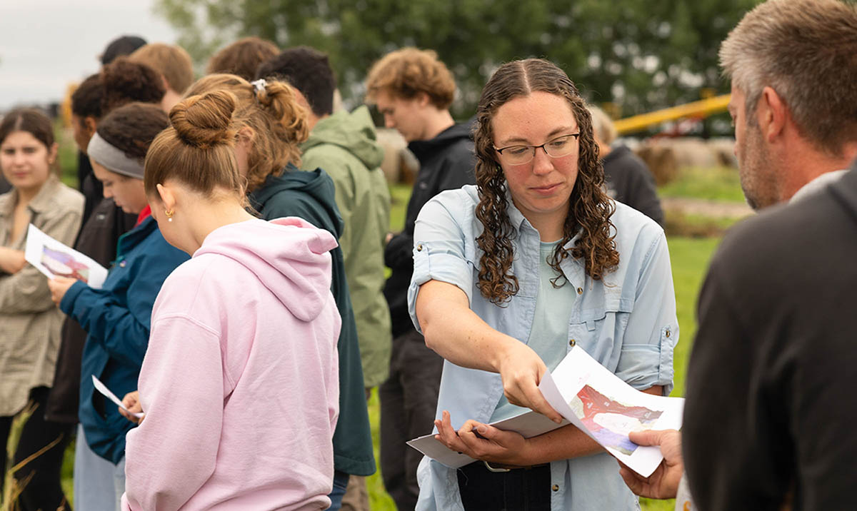 Rosie Koch at the Roots and Results field day.