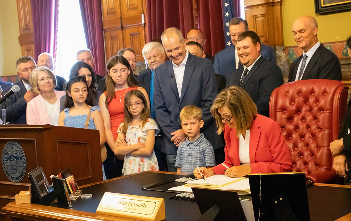 Kim Signing Farm Bill