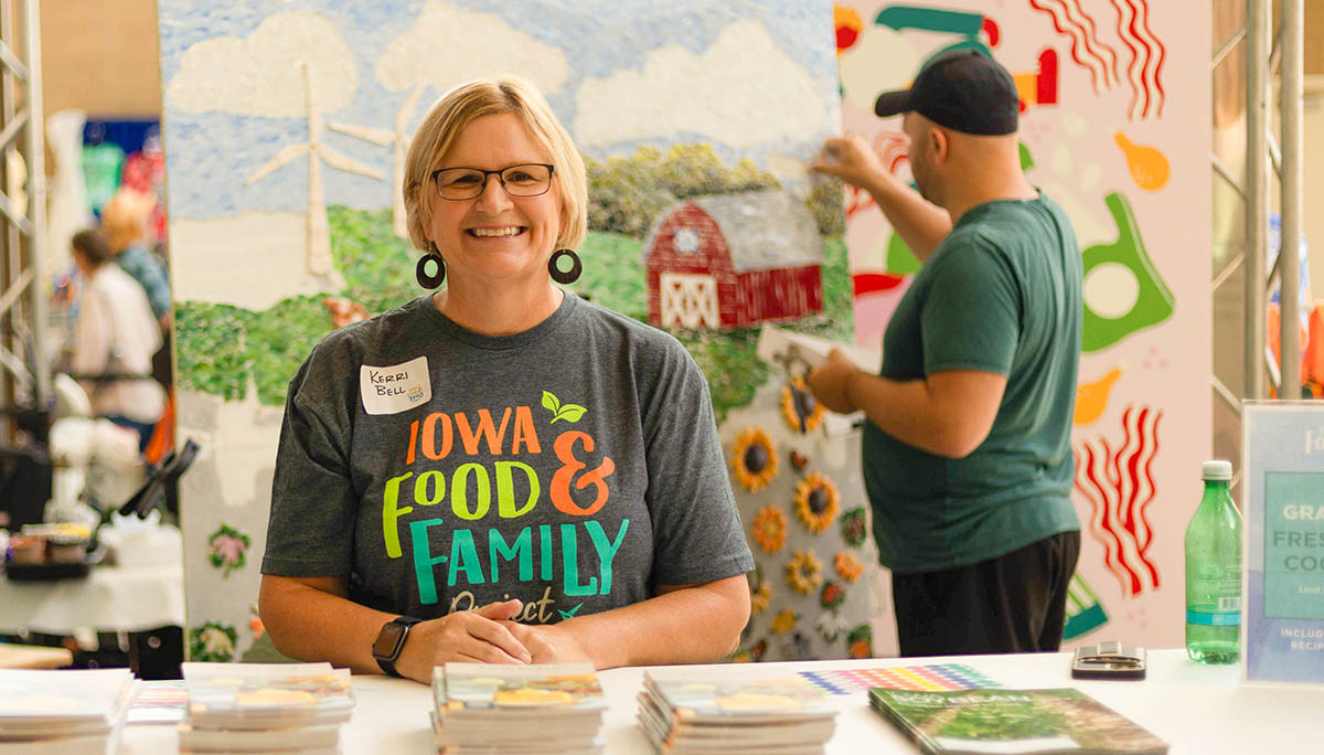 Iowa Food and Family Project exhibit at the Iowa State Fair