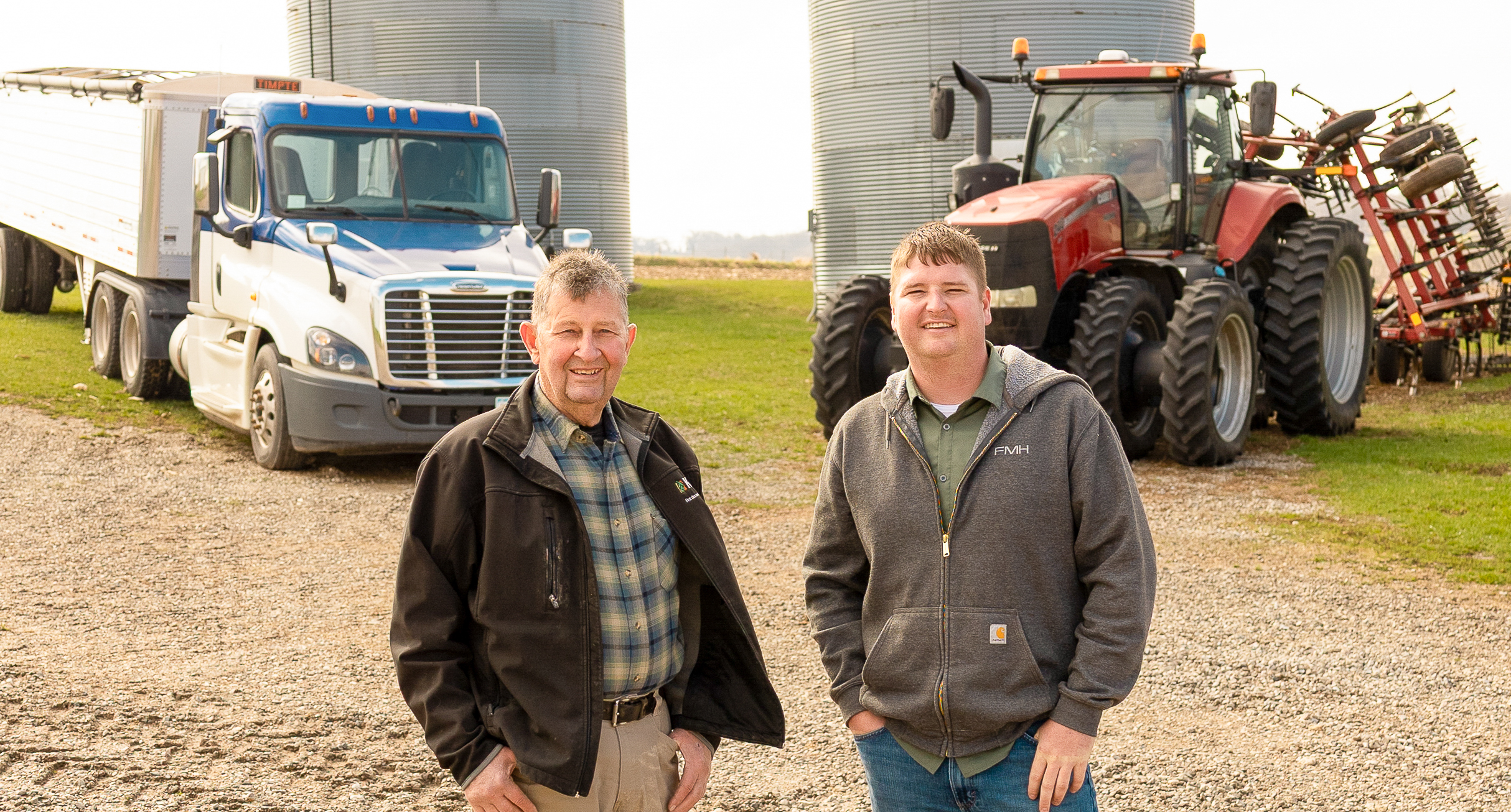 Two Iowa Farmers Roger and Cole