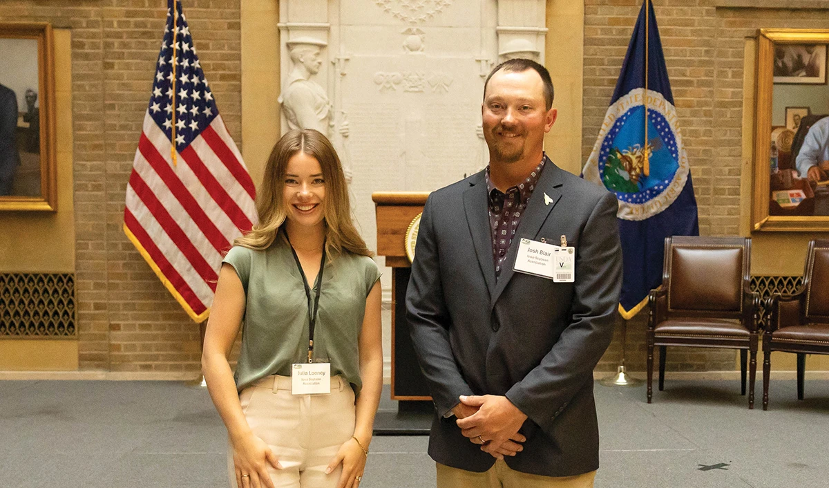 Julia Looney and Josh Blair Iowa farmers in Washington D.C.