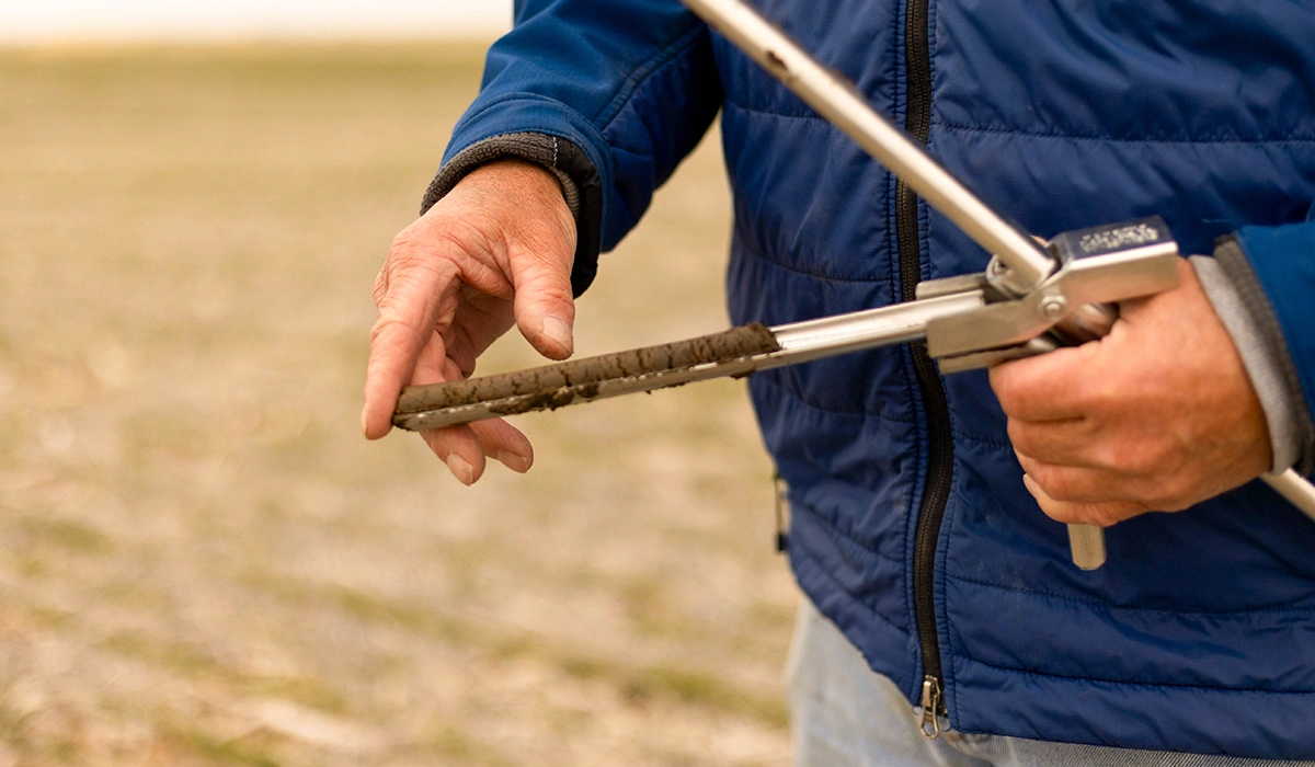Determining nutrient needs with soil sample