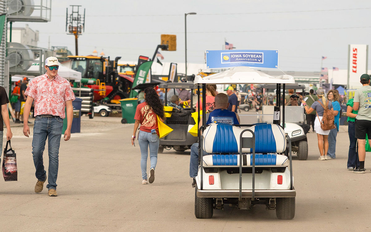 ISA Golf Cart at Farm Progress Show