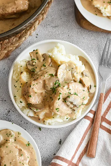 pork medallions with mushrooms