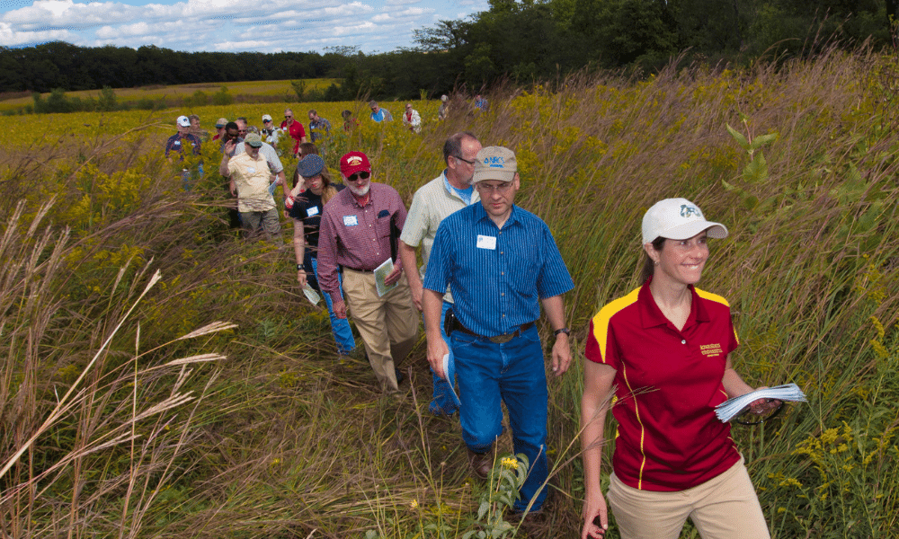 A group of farmers, scientists and prairie enthusiasts 