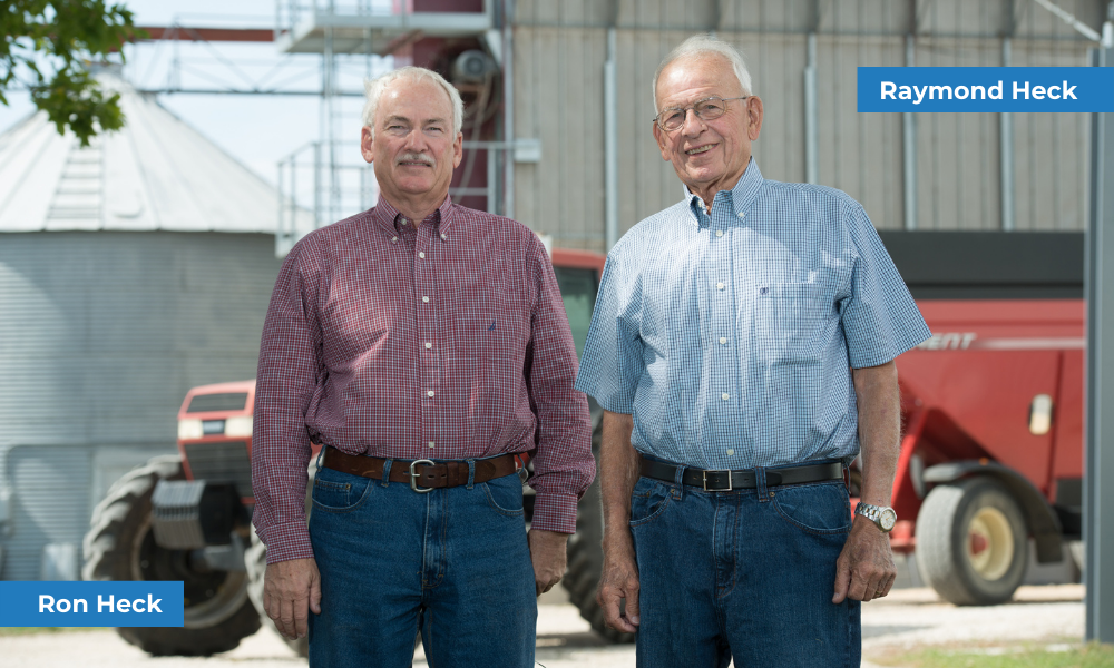 Father and son Raymond and Ron Heck