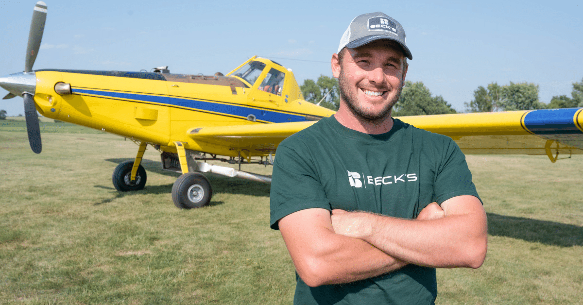 Matt Ollendieck, a no-till farmer, planted cover crops 